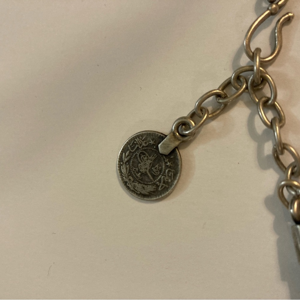 Silver Geometric Statement Necklace - image 4